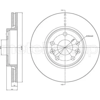 Brzdový kotouč Brzdový kotouč CIFAM (800-1563C)