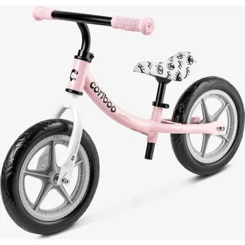 Odrážedlo Odrážedlo Cariboo Classic 12" růžové, šedé