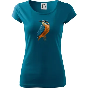 Dámské oblečení Lednáček kreslený - Dámské triko Pure - S ( Petrolejová )