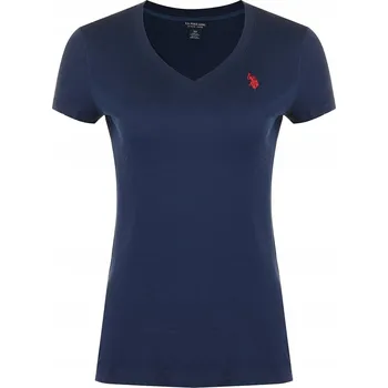 Dámské tričko Dámské tričko U.S. POLO ASSN. s výstřihem do V, tmavě modré