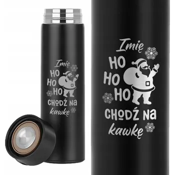 Termoska Termoska Černý s LED Displejem Praktický Dárek na Vánoce Pojďme na Kávu