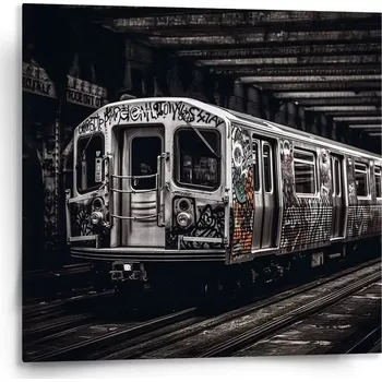 Obraz Sablio Obraz Městské metro s graffiti - 110x110 cm