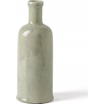 Váza Keramická váza béžová 30 cm, keramika, váza na květiny, dekorace na stůl