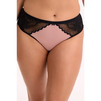 Dámské spodní prádlo BRAZILSKÉ KALHOTKY ELARA ART. 1309 ČERNÁ;ČERVENÁ XL