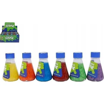 Obraz Sliz s kovovým leskem v laboratorní láhvi 6barev