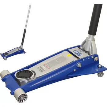 Hever zvedák hydraulický pákový pojízdný, extra nízký 2t (BGS102830) (Hydraulický pákový zvedák s nosností 2 tuny a extra nízkou konstrukcí umožňuje snadné zvedání vozidel s malou světlou výškou. Pojízdná základna zajišťuje snadnou manipulaci v dílně.)