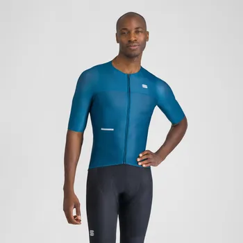 cyklistický dres SPORTFUL Cyklistický dres s krátkým rukávem - LIGHT - modrá S