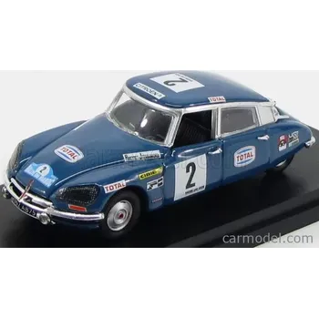 autíčko Rio-models Citroen Ds21 N 2 4th Rally Marocco 1971 Bob Neiret - Jacques Terramorsi 1:43 Blue