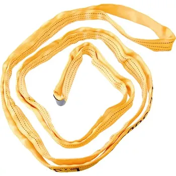 Upínací popruh pás zvedací 3 m, nosnost 3t, polyester (BGS109661) (Polyesterový zvedací pás o délce 3 metry a nosnosti 3 tuny je určený pro manipulaci s těžkými břemeny v průmyslu i stavebnictví. Odolný materiál zajišťuje dlouhou životnost a spolehlivost při opakovaném 