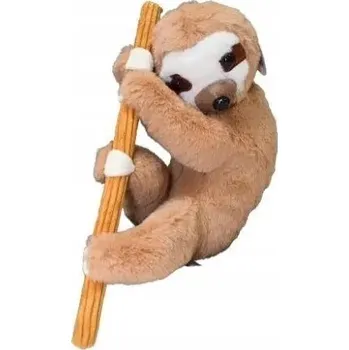plyšák Lenochod visící na větvi 30 cm plyšový plyšová hračka hebký měkký béžový