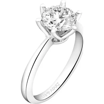 Prsten Prsten z bílého zlata laboratorním briliantem - 1,50 ct - ryzost 750 - 500.104