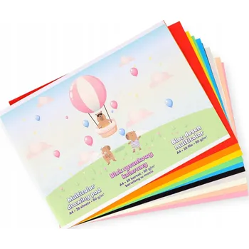 Barevný blok na kreslení, probarvený ve hmotě STRIGO, formát A4, 20 listů, 80 g/m2, motiv: Kapybara