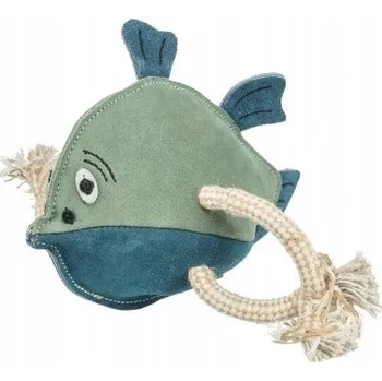 Hračka pro psa Trixie hračka pro psy Přetahovadlo pro psa na Ryba Kožená/provazová 28 cm
