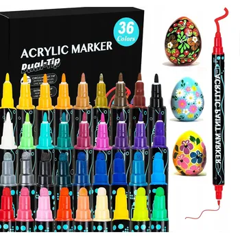 Akrylové Fixy 36 ks fixy fixy popisovače VODĚODOLNÉ S BARVOU