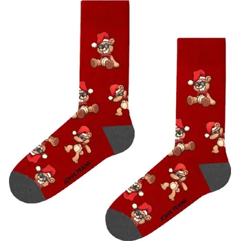 Dámské ponožky Dámské ponožky John Frank WJFLSFUN-CH52 UNI Červená