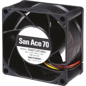 Počítačové chlazení Sanyo DenkiAxiální ventilátor 12 V DC DC, průtok vzduchu: 115m³/h 13.2W1.1A, 70 x 70 x 38mm