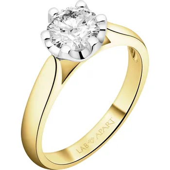 Prsten Zlatý prsten s laboratorním briliantem - 1,00 ct - ryzost 750 - 502.101