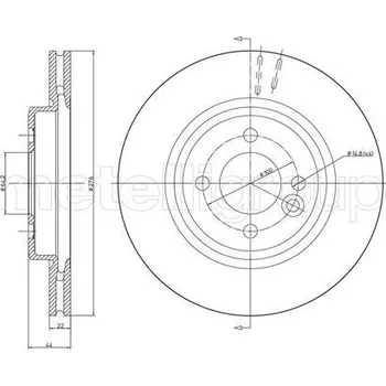 Brzdový kotouč Brzdový kotouč CIFAM (800-666C)