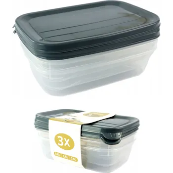 Dóza na potraviny Organizér na potraviny BOX KATEX Sada 3 ks dóz 0,6 l Kuchyňský set