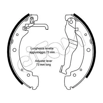 Brzdová čelist Sada brzdových čelistí CIFAM (153-469)