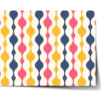 Plakát Sablio Plakát Barevné křivky - 60x40 cm