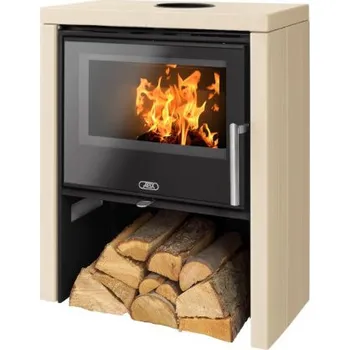 Krbová kamna ABX Toledo Exklusive kachle cappuccino