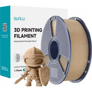 Filament Sunlu PLA+ 2.0 1,75 mm 1 kg Dub / hnědá, dubová