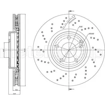 Brzdový kotouč Brzdový kotouč CIFAM (800-1279FC)