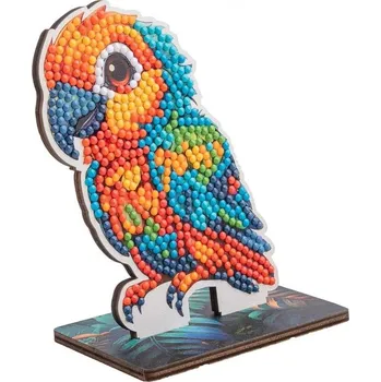Puzzle CRYSTAL ART Diamantové malování Jungle: Papoušek