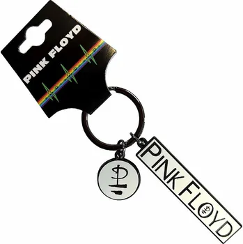 Pink Floyd klíčenka 60 x 20mm, Division Bell Logo &amp; Charm Zinc