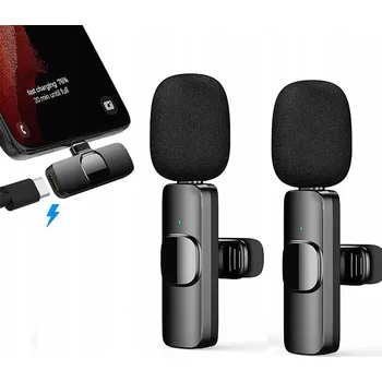 Mikrofon MIKROFON KRAWATOWY BEZPRZEWODOWY USB C