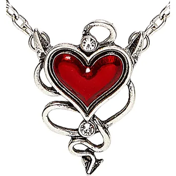 Ďábelský náhrdelník se srdcem