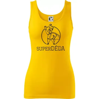 Dámské tričko Superhrdina děda - Dámské tílko - M ( Žlutá )