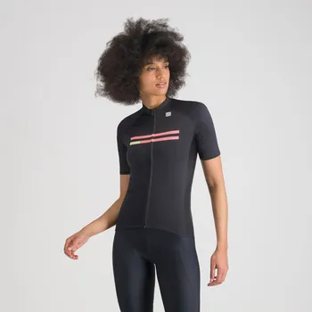 cyklistický dres SPORTFUL Cyklistický dres s krátkým rukávem - STARLIGHT W - černá XL