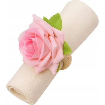 Kroužek na ubrousek KROUŽKY NA UBROUSKY, DRŽÁKY NA UBROUSKY 12 ks DEKORACE OZDOBY SADA