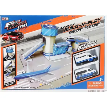 autíčko Maisto Accessories Diorama - Set "Postav si letiště" 1:43