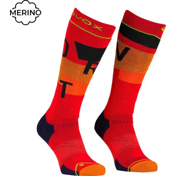 Pánské oblečení Podkolenky ORTOVOX Freeride Long Socks Cozy Men's cengia rossa 6-7,5 (39-41) 2026 - Odesíláme do 24 hodin
