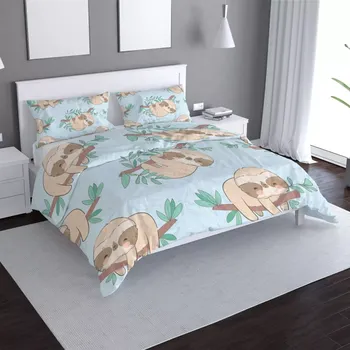 Povlečení Sablio Povlečení Lenochodi na větvi - 140x220 / 90x70