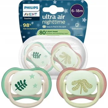 dudlíky Dudlík Philips Avent ortodontický, symetrický silikon 6 m +