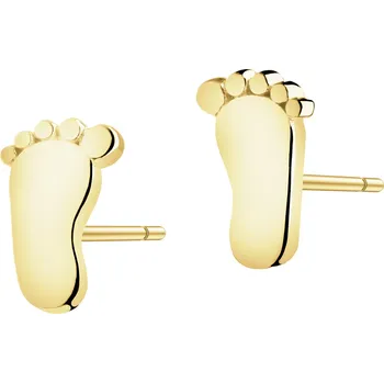 Náušnice Zlaté náušnice - chodidla - AP543-6650