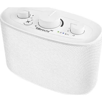 Televizní stolek Albrecht KLARO TV zesilovač hlasu bílá