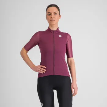 Cyklistické oblečení SPORTFUL Cyklistický dres s krátkým rukávem - SUPERGIARA W - bordó