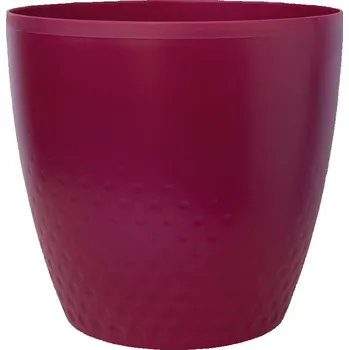 Obal na květináč Plastia Obal Perla ø 21 vínová