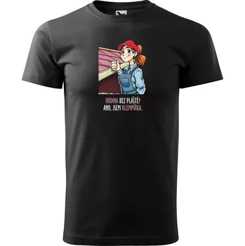 Sablio Tričko s potiskem Ano, jsem klempířka - černé XL