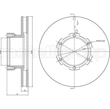 Brzdový kotouč Brzdový kotouč CIFAM (800-1715)