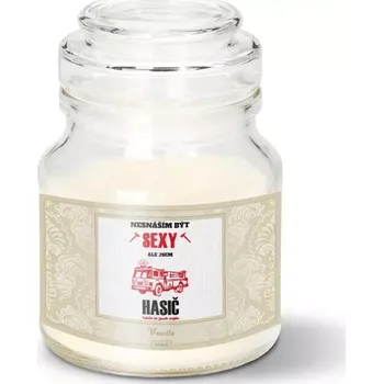 Svíčka Sablio Svíčka Nesnáším být sexy, ale jsem hasič - 120 g
