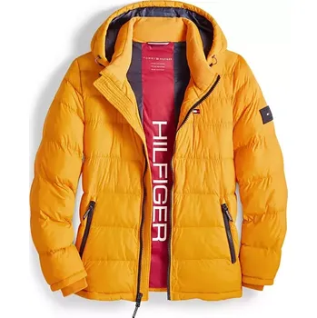 Tommy Hilfiger prošívaná zimní pánská bunda Puffer žlutá S