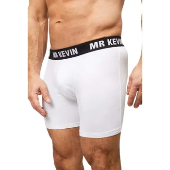 Boxerky Pánské bavlněné boxerky MR Kevin XL bílá