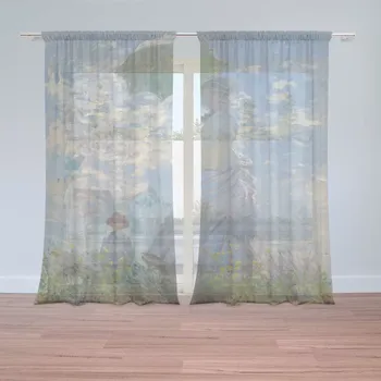Záclona Sablio Záclony Dáma se slunečníkem - Claude Monet: 2ks 150x250cm