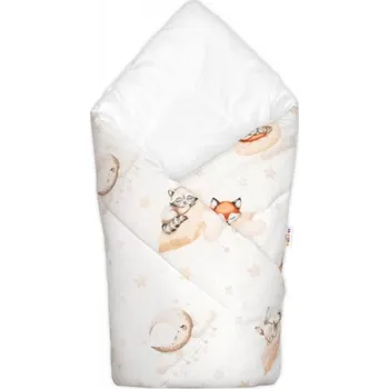 Zavinovačka Baby Nellys Zavinovačka pro miminko Klasik Na obláčku, béžová, bílá Baby Nellys